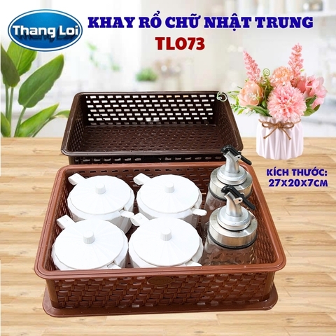 KHAY RỔ CHỮ NHẬT - TRUNG  TL073