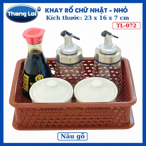 KHAY RỔ CHỮ NHẬT - NHỎ TL072
