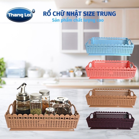 RỔ CHỮ NHẬT TRUNG TL045