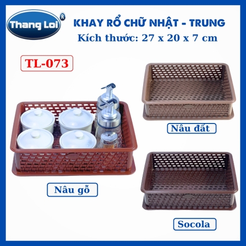 KHAY RỔ CHỮ NHẬT - TRUNG  TL073