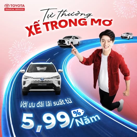 TỰ THƯỞNG XẾ TRONG MƠ VỚI LÃI SUẤT ƯU ĐÃI CHỈ TỪ 5,99%