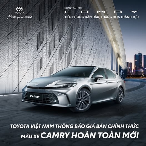 CÔNG BỐ GIÁ NIÊM YẾT CAMRY 2025 TẠI VIỆT NAM