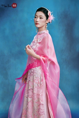 Áo dài Hồng Dao Nhã