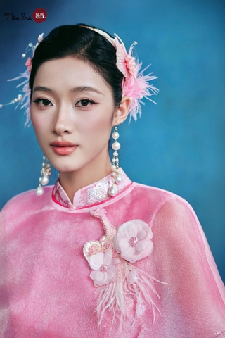 Áo dài Hồng Dao Nhã