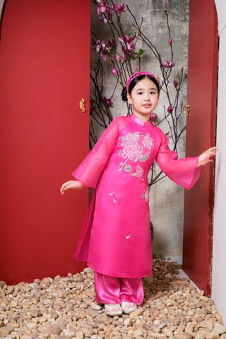 Áo dài Hồng Tô Nhi