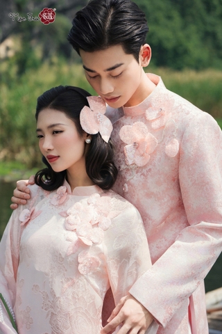 Áo dài nam Thiên Hồng