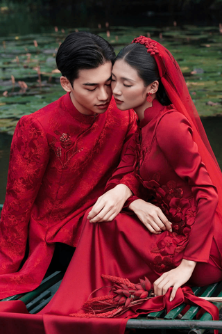 Áo dài nam Hồng Duyên