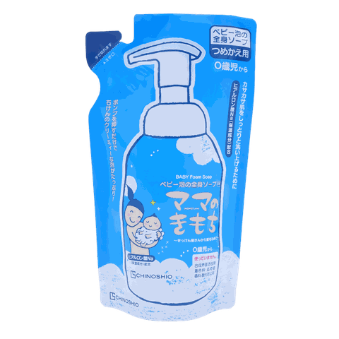 Sữa tắm organic tạo bọt toàn thân cho bé Chinoshio dạng túi refill (280ml)