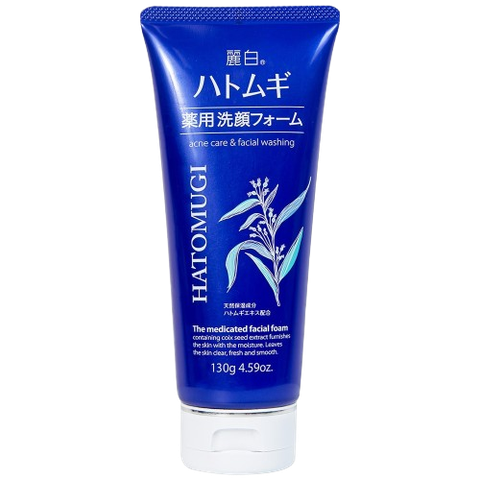Sữa rửa mặt Ý Dĩ Hatomugi hỗ trợ ngừa mụn (130g)