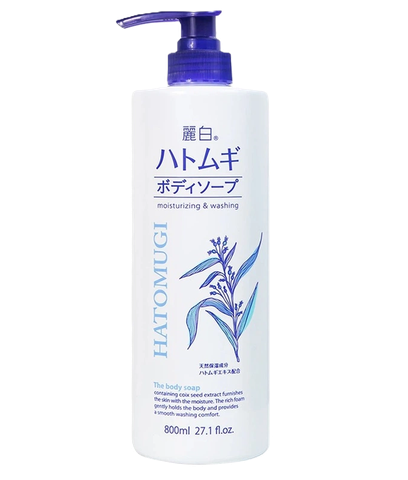 Sữa tắm dưỡng ẩm trắng da Hatomugi (800ml)