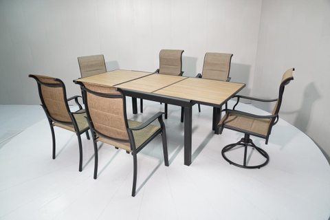 Havana dinning set, alu frame with textilen