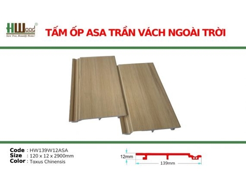 HW139W12ASA Taxus Chinensis 120 x 12 x 2900 Phẳng nhám