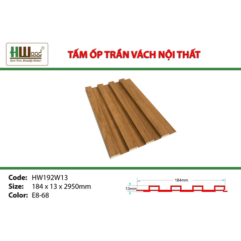 HW192W13ID E8-68 184 x 13 x 2950 Lam sóng