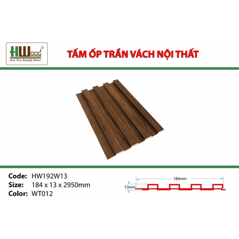 HW192W13ID WT012 184 x 13 x 2950 Lam sóng