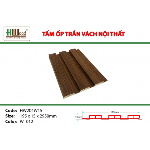 HW204W15ID WT012 195 x 15 x 2950 Lam sóng