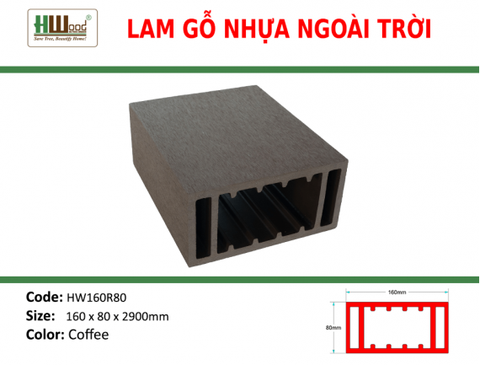 HW160R80 Coffee 160 x 80 x 2900
