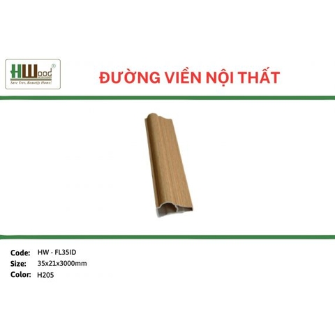 HW-FL5ID H205 35x21x3000 Đường viền nội thất