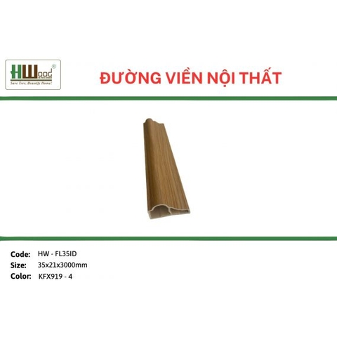 HW-FL5ID KFX919-4 35x21x3000 Đường thắt lưng nội thất