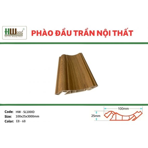 HW-SL100ID E8-68 100x25x3000 Phào đầu trần