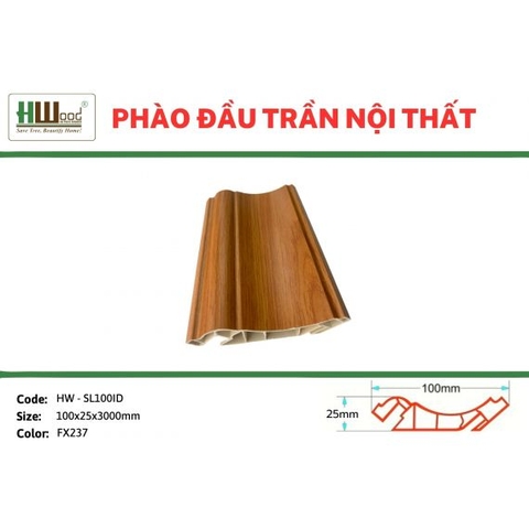HW-SL100ID FX237 100x25x3000 Phào đầu trần