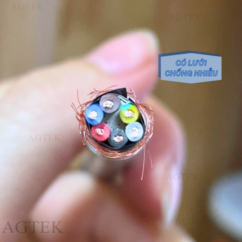 AGTEK Cáp Điều Khiển Có Lưới Chống Nhiễu 6x1.5mm²