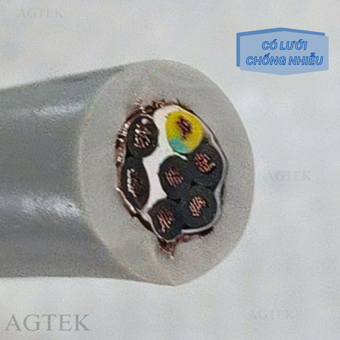 Cáp Điều Khiển AGTEK 7x0.75mm² Lưới Dệt Đồng Đan Chống Nhiễu