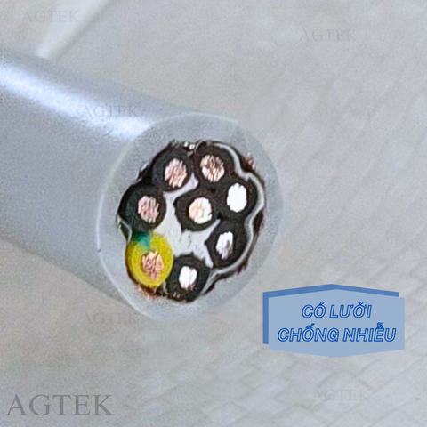 Cáp Điều Khiển AGTEK 8x0.5mm² Có Lưới Chống Nhiễu Uy Tín