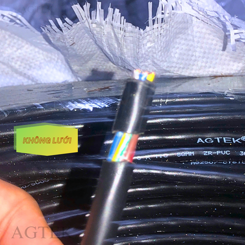 Cáp Điều Khiển ZR-PVC 12x1SQMM Vỏ Đen Không Lưới