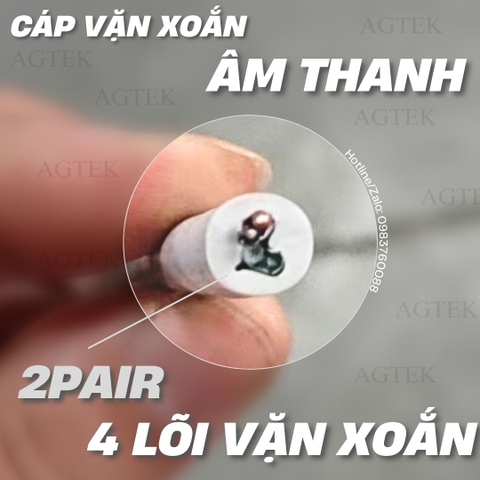 Cáp Tín Hiệu Âm Thanh AGTEK 2Pair 20AWG
