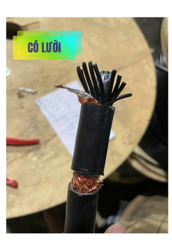 Cáp điều khiển, model: 30x0.5 SQMM, có lưới chống nhiễu vỏ đen