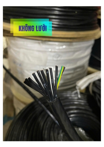 Cáp Điều Khiển ZR-PVC 12x1SQMM Vỏ Đen Không Lưới