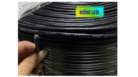 Cáp Điều Khiển ZR-PVC Không Lưới Vỏ Đen 3x0.5 SQMM
