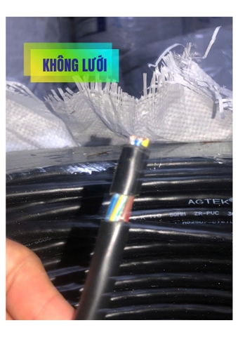 Cáp Điều Khiển ZR-PVC Không Lưới Vỏ Đen 6x1.0 SQMM