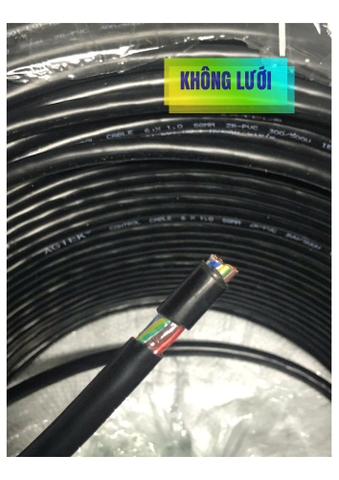Cáp Điều Khiển ZR-PVC Không Lưới Vỏ Đen 6x1.0 SQMM