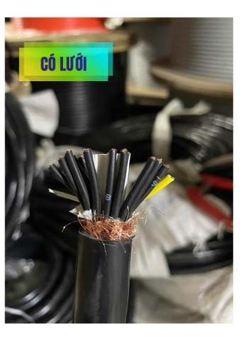 Cáp Điều Khiển 20x1.5 SQMM Có Lưới ZR-PVC Vỏ Đen