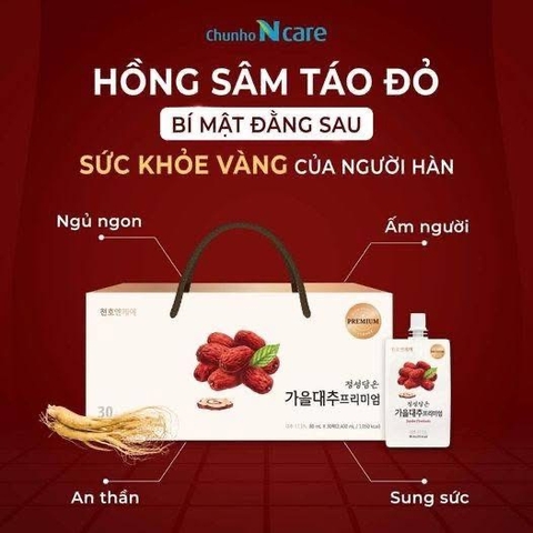 Nước uống dinh dưỡng táo đỏ thượng hạng
