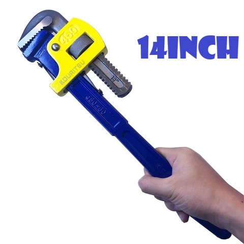 Kìm Nước 14 Inch KOURITSU Thép Hợp Kim Cao Cấp Thân Nhám Chống Trượt - Mỏ Lết Răng 350mm Bảo Hành 12 Tháng