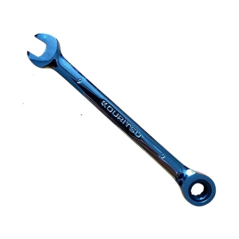 Cờ Lê Tròng Cóc Tự Động KOURITSU Thép Hợp Kim Nhiệt Luyện HRC-60 - Cờ Lê Đầu Tròng Tự Động Đảo Chiều Đủ Cỡ 8mm Đến 21mm, BH 12 tháng