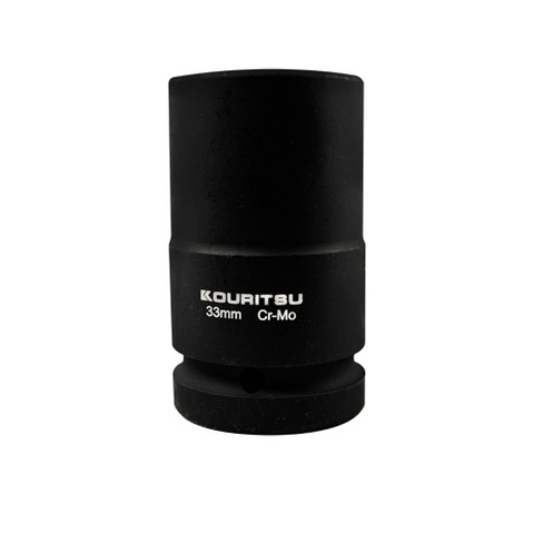 Đầu Khẩu Đen Dài 1 Inch KOURITSU Thép Cr-Mo Siêu Cứng Dài 9cm - Đầu Tuýp Đen Bắn Súng 1 Inch Đủ Cỡ 21-48mm Chịu Tải Nặng BH 12 Tháng