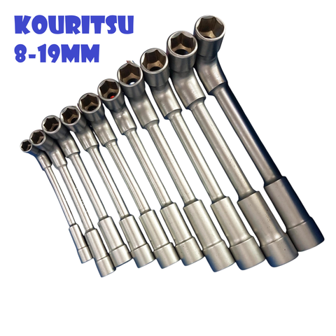 Cần Tuýp Điếu Chữ L KOURITSU Thép Cao Cấp Siêu Cứng - Cần Siết Tuýp Lỗ Khẩu L Đủ Cỡ Từ 8mm Đến 19mm BH 12 Tháng