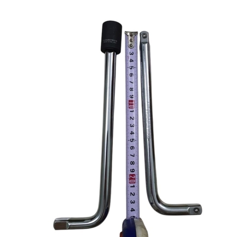 Tay Vặn Chữ L 1/2 Inch KOURITSU Dài 25cm (10 Inch) - Cần Siết Khẩu L 1/2 Thép Cr-V Cao Cấp Thiết Kế 2 Đầu Bi, BH 12 Tháng