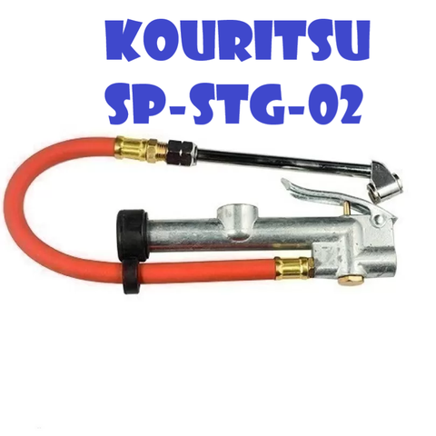 Súng Bơm Hơi Lốp Xe KOURITSU SP-STG-02 Dây Bơm 40cm Đầu Kẹp Nhanh Chịu Áp 120 PSI Bơm Lốp Ô Tô Xe Máy BH 12T