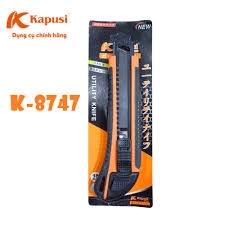 DAO RỌC GIẤY K-8747 KAPUSI 3 LƯỠI VỎ NHỰA