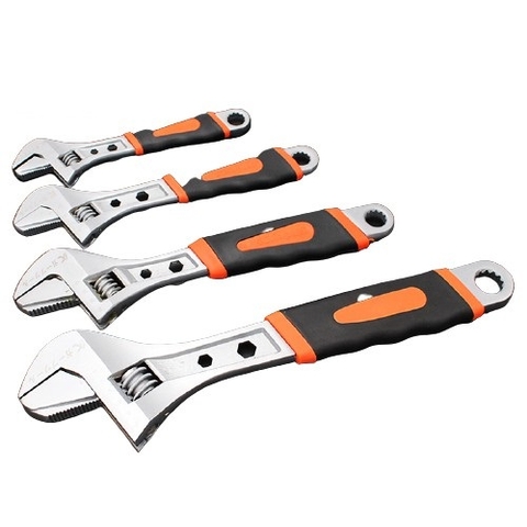 Mỏ lết bọc cao su cao cấp hãng Kapusi Nhật Bản đủ cỡ từ 8-10-12-15 inch (K-0401, K-0402, K-0403, K-0404)