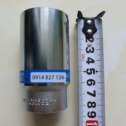 Tuýp mở bulong 1/2 inch thân dài 8cm hãng TOP (Khẩu vặn ốc 1/2 inch dài)