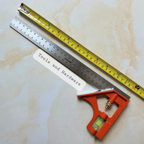 Thước eke thủy hãng Asaki Japan AK-2592 chiều dài 300mm, chuyên dụng đo góc vuông, kết hợp livo đo cân bằng