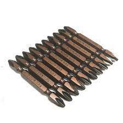 Bộ mũi vít thép PH 65mm Kapusi K-7172, 2 đầu 4 cạnh, thân lục giáp 6.35mm, thép chống gỉ