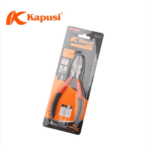 Kìm cắt góc nghiêng Kapusi K-8145 5 inch, bấm chân linh kiện, Bảo hành 12 tháng