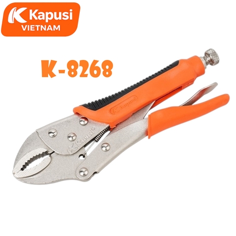 Kìm Chết Tay Bọc Nhựa Kapusi K-8268 10 Inch – Thép Cr-V Siêu Bền, Kẹp Chắc 20–65mm, Chống Gỉ, Bh 12 tháng