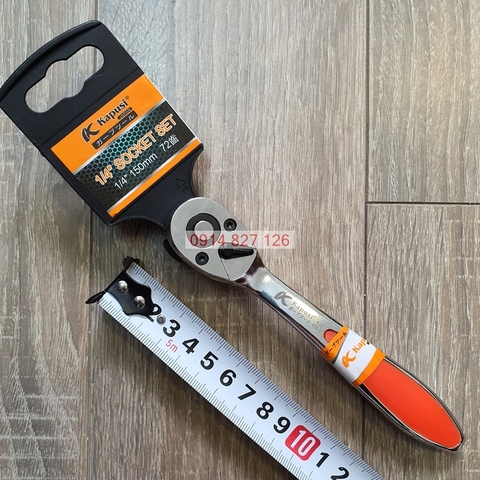 Cần siết tự động hai chiều hệ 1/4 inch chiều dài K-7867 hãng Kapusi